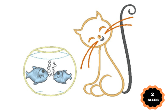 Cat with Fish: A Seasonal Embroidery Design Review