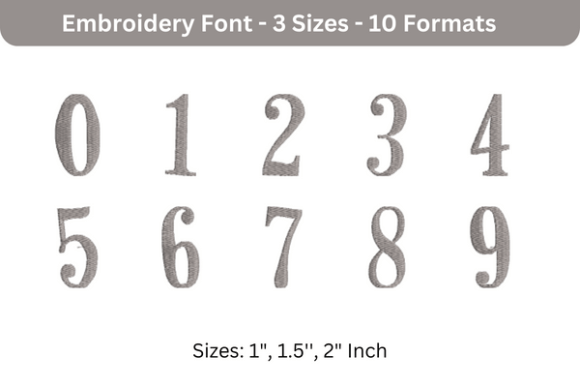Horse Hand Font 0 to 9: A Holiday Embroidery Review