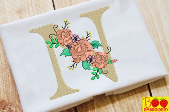 Letter N and Flower: A Holiday Embroidery Review