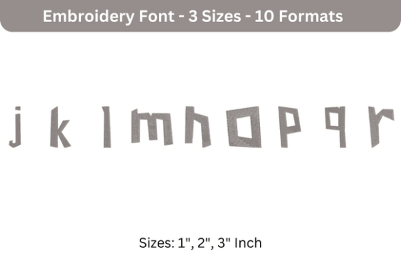 Review: Paper Cuts Font Lower Case J to R for Merch