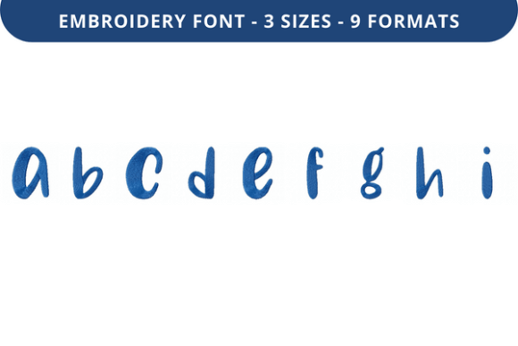 Reviewing Choco Ganache Font a to I for Embroidery