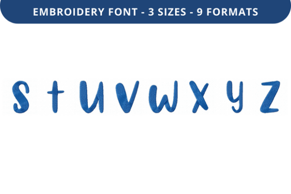 Reviewing Choco Ganache Font S to Z for Embroidery