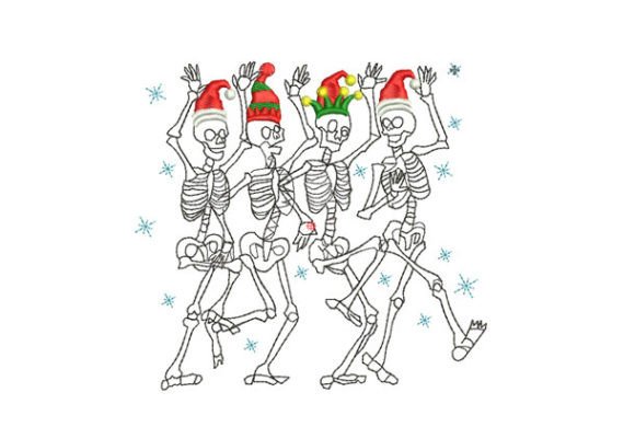 Reviewing Christmas Skeletons Funny for Holiday Stitching