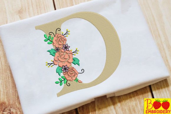 Reviewing Letter D and Flower for Boutique Apparel