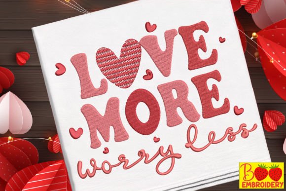 Reviewing Love More Worry Less Valentine for Boutique Sweatshirts